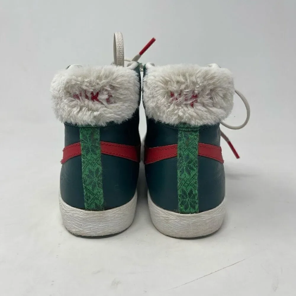 Nike Blazer Mid 77 Vintage Green Red Nordic Christmas Youth 3.5